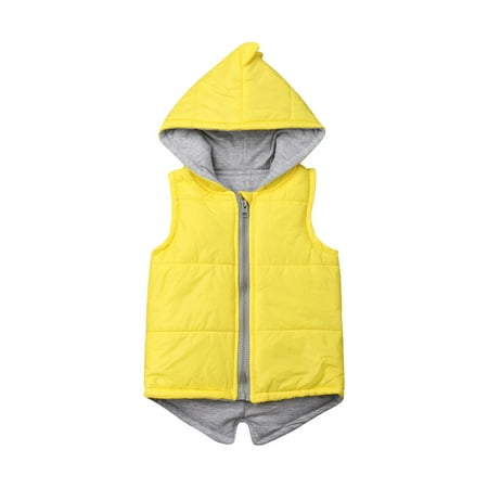 Kids Hoodies Vest Dinosaur Jacket Coat Cotton Padded Waistcoat Solid Sleeveless Zipper Hooded Outwear Vest Tops
Kids Hoodies Vest Dinosaur Jacket Coat Cotton Padded Waistcoat Solid Sleeveless Zipper Hooded Outwear Vest Tops