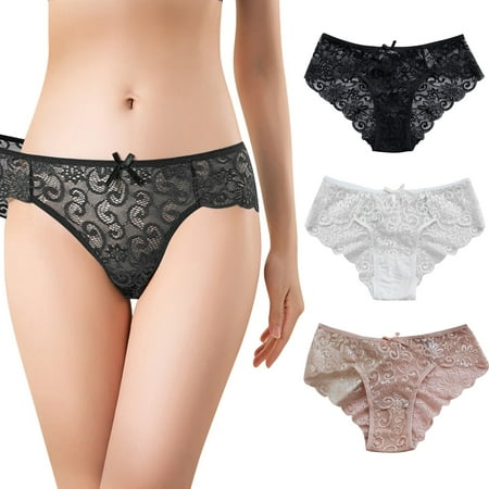 Medcursor Women s Underwear Ruffle Comfortable Hollow Three-piece Bow Lace Waist Low Women s Panties
Medcursor Women s Underwear Ruffle Comfortable Hollow Three-piece Bow Lace Waist Low Women s Panties