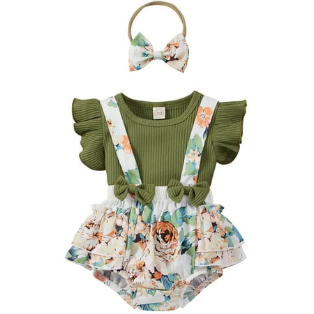 3PCS Newborn Baby Girl Clothes Knit Top T-shirt Suspender Bottoms Floral Pants Outfit
3PCS Newborn Baby Girl Clothes Knit Top T-shirt Suspender Bottoms Floral Pants Outfit