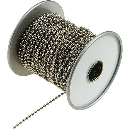 1PK Lucky Line #6 100 Ft. Nickel Finished Stainless Steel Ball Chain