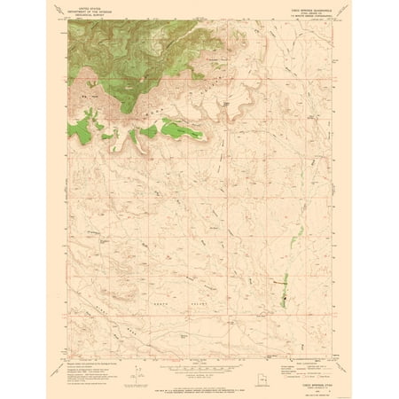 Cisco Springs Utah Quad - USGS 1970 - 23 x 29.94