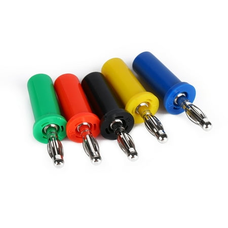 Banana Jack Easy To Use Banana Plug 5Pcs/Set Strong Vibration Resistance For Electrical Engineering For Home
Banana Jack Easy To Use Banana Plug 5Pcs/Set Strong Vibration Resistance For Electrical Engineering For Home