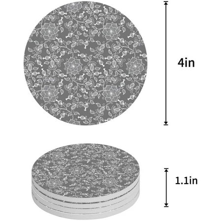 ZHANZZK Retro Plant Flower Pattern Set of 4 Round Coaster for Drinks Absorbent Ceramic Stone Coasters Cup Mat with Cork Base for Home Kitchen Room Coffee Table Bar Decor
ZHANZZK Retro Plant Flower Pattern Set of 4 Round Coaster for Drinks Absorbent Ceramic Stone Coasters Cup Mat with Cork Base for Home Kitchen Room Coffee Table Bar Decor