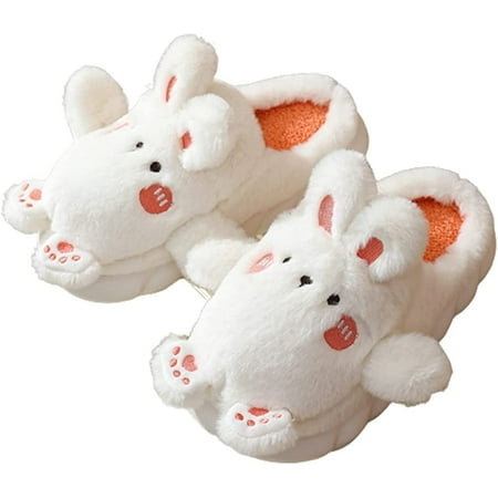 CoCopeaunt Cute Bunny Rabbit Slippers for Women Fluffy Faux Fur Plush Warm Soft House Shoes Indoor Heel Cover
CoCopeaunt Cute Bunny Rabbit Slippers for Women Fluffy Faux Fur Plush Warm Soft House Shoes Indoor Heel Cover