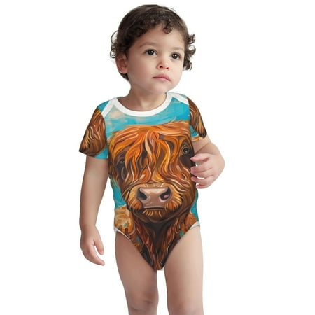 Kdxio Cute Cow Sunflowers Art Pattern Unisex Baby Cotton Short Sleeve Bodysuits-18 Months
Kdxio Cute Cow Sunflowers Art Pattern Unisex Baby Cotton Short Sleeve Bodysuits-18 Months