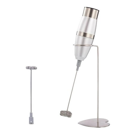 Electric Milk Frother Hand Pump Mesh Maker Creamer Stirrer Whisk