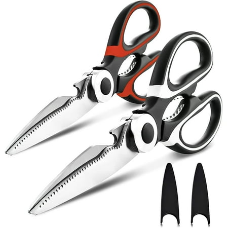 Kitchen Shears 2-Pack Heavy Duty Kitchen Scissors Dishwasher Safe Meat Scissors Kitchen Scissors for General Use for Chicken/Poultry/Fish/Meat
Kitchen Shears 2-Pack Heavy Duty Kitchen Scissors Dishwasher Safe Meat Scissors Kitchen Scissors for General Use for Chicken/Poultry/Fish/Meat