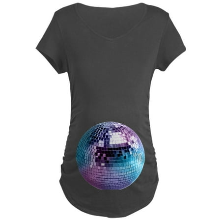 CafePress - Disco Ball Graphic Maternity Dark T Shirt - Maternity Dark T-Shirt