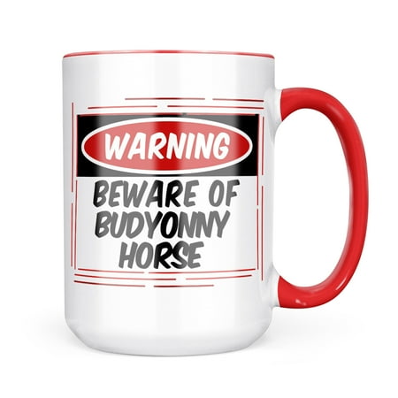 Neonblond Beware of the Budyonny Horse Mug gift for Coffee Tea lovers