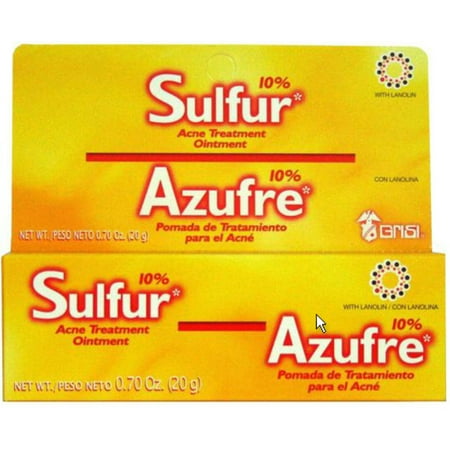 Grisi Sulfur Acne Treatment Ointment, .7 oz (Pack of 4)