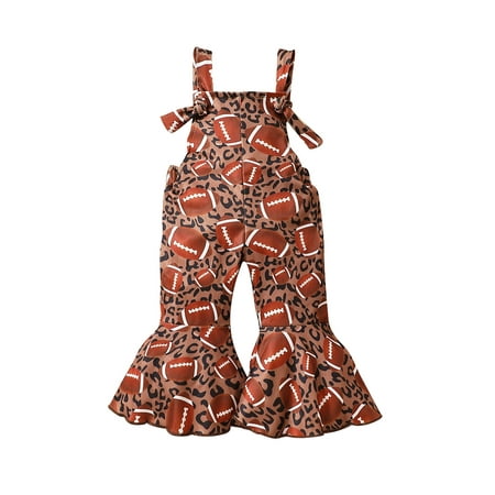 Genuiskids Toddler Baby Girl Football Bell-Bottom Jumpsuit Sleeveless Football Print Romper Overalls Pants 1-4 Years
Genuiskids Toddler Baby Girl Football Bell-Bottom Jumpsuit Sleeveless Football Print Romper Overalls Pants 1-4 Years
