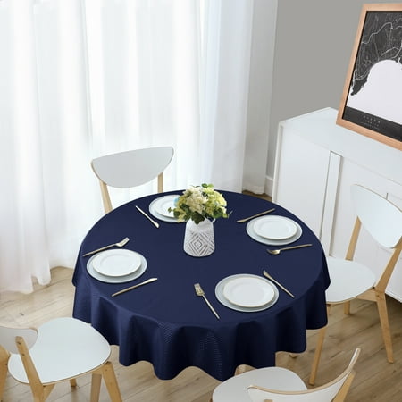 HOMERRY Waffle Weave Tablecloth 70 inches Round Waterproof Stain Resistant Wrinkle Free for Dinner Banquet Parties Wedding Navy Blue
HOMERRY Waffle Weave Tablecloth 70 inches Round Waterproof Stain Resistant Wrinkle Free for Dinner Banquet Parties Wedding Navy Blue