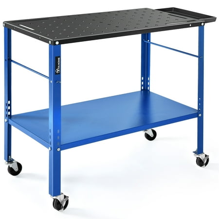 DextrusPortable Welding Table 36 x 18 Welding Table Top with 5/8 Holes Casters with Brakes 1200lb Load Capacity Metal Welding Bench Extra Middle Shelf for Convenient Storage
DextrusPortable Welding Table 36 x 18 Welding Table Top with 5/8 Holes Casters with Brakes 1200lb Load Capacity Metal Welding Bench Extra Middle Shelf for Convenient Storage