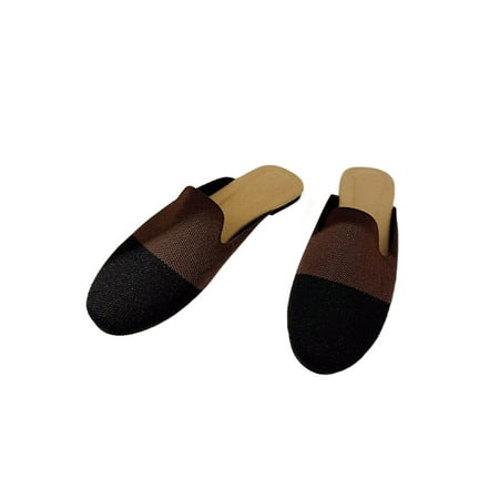 Lacyhop Women Mules Summer Flats Casual Clogs Indoor Outdoor Comfort Slides Slippers Round Toe Slip On Brown Black 7.5
Lacyhop Women Mules Summer Flats Casual Clogs Indoor Outdoor Comfort Slides Slippers Round Toe Slip On Brown Black 7.5