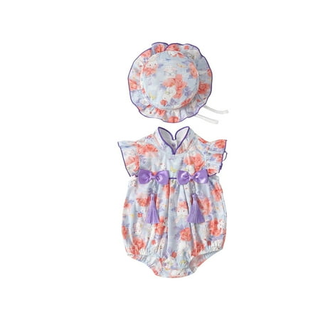 Baby Jumpsuit Cute Short Sleeve Bow Tie Rabbit Printed Baby Climbing Suit With Baby Cap Baby Sundress Streetwear
Baby Jumpsuit Cute Short Sleeve Bow Tie Rabbit Printed Baby Climbing Suit With Baby Cap Baby Sundress Streetwear