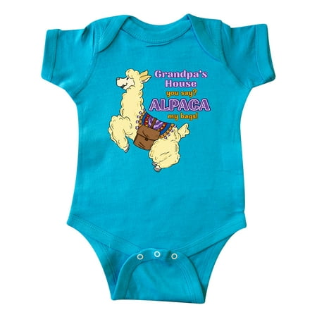 Inktastic Cute Jumping Alpaca-Grandpa s House You Say ALPACA my bags! Gift Baby Boy or Baby Girl Bodysuit
Inktastic Cute Jumping Alpaca-Grandpa s House You Say ALPACA my bags! Gift Baby Boy or Baby Girl Bodysuit