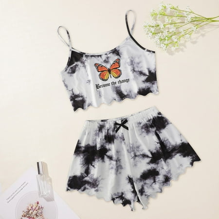 Miayilima Pajama Sets For Women Tie Dye Printing Sleepwear Set Pajamas Sleeveless Cami Shorts Lingerie Slim Sleepwear Set Size L
Miayilima Pajama Sets For Women Tie Dye Printing Sleepwear Set Pajamas Sleeveless Cami Shorts Lingerie Slim Sleepwear Set Size L