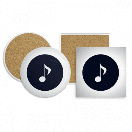 White Music Quaver Notes Black Coaster Cup Mug Holder Absorbent Stone Cork Base Set
White Music Quaver Notes Black Coaster Cup Mug Holder Absorbent Stone Cork Base Set