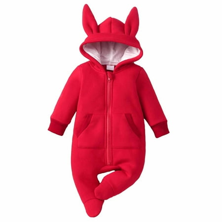 Scyoekwg Spring Autumn Infant Toddler Baby Boys Girls Romper Long Sleeve Hooded Bear Ear Romper With Pockets Jumpsuit Red 3-6 Months
Scyoekwg Spring Autumn Infant Toddler Baby Boys Girls Romper Long Sleeve Hooded Bear Ear Romper With Pockets Jumpsuit Red 3-6 Months