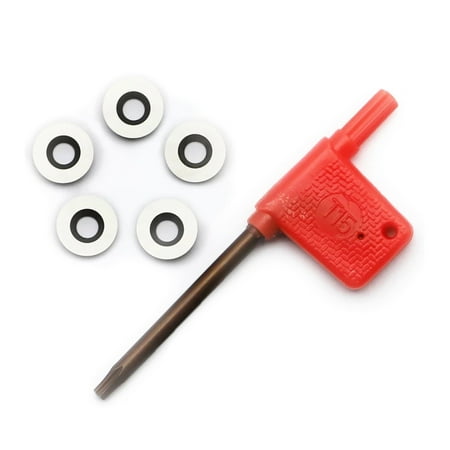 12mm Round Carbide Inserts Cutters Knives Replacement Blades For DIY Lathe Wood