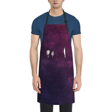 Xecao Black Dark Blue Purple Print Kitchen Cooking Aprons Waterproof Adjustable Bib Aprons with 2 Pockets for Women Men Chef
Xecao Black Dark Blue Purple Print Kitchen Cooking Aprons Waterproof Adjustable Bib Aprons with 2 Pockets for Women Men Chef