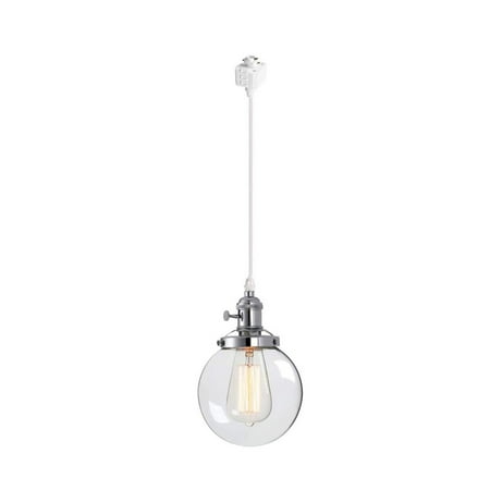 FSLiving H-Track Pendant Lighting Vintage Industrial Pendant Light Fixture with 5.9 Handmade Globe Clear Shade Chrome Socket - 1 Pack
FSLiving H-Track Pendant Lighting Vintage Industrial Pendant Light Fixture with 5.9 Handmade Globe Clear Shade Chrome Socket - 1 Pack