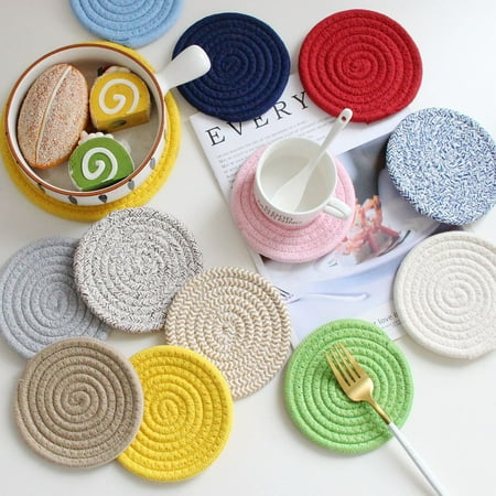 MEIDELI Cup Coaster Anti-scalding Reusable Excellent Hand Woven Insulation Mat Dining Table Decor Pad
MEIDELI Cup Coaster Anti-scalding Reusable Excellent Hand Woven Insulation Mat Dining Table Decor Pad