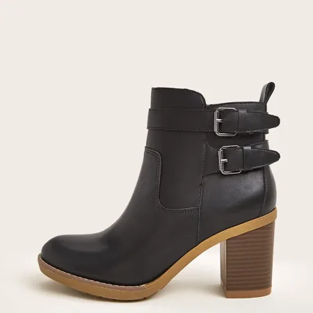 Women‘s Belt Decor Chunky Heeled Short Boots Ankle High Zipper Fashionable Boots Women‘s Footwear
Women‘s Belt Decor Chunky Heeled Short Boots Ankle High Zipper Fashionable Boots Women‘s Footwear