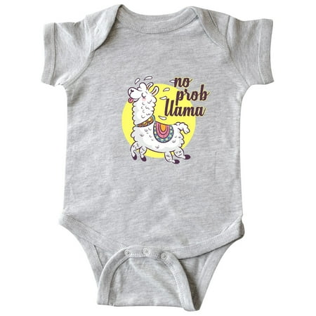 Inktastic No Prob Llama Gift Baby Boy or Baby Girl Bodysuit