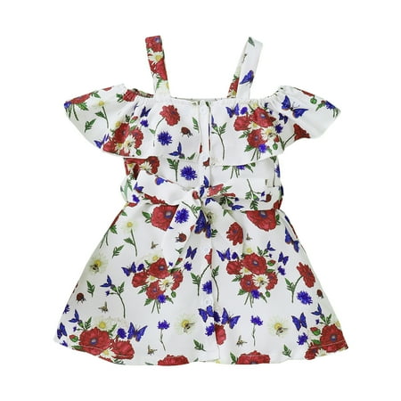 4T Toddler Girls Dress Summer Dress Sleeveless Dress 5T Toddler Girl Sling Floral Prints Dress White
4T Toddler Girls Dress Summer Dress Sleeveless Dress 5T Toddler Girl Sling Floral Prints Dress White