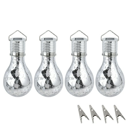 4pcs Solar Powered 5LEDs Bulb Hanging Light Copper Wire Light Bulb Outdoor Decorative Chandelier Lamp Bulb (Silver Warm White Light)
4pcs Solar Powered 5LEDs Bulb Hanging Light Copper Wire Light Bulb Outdoor Decorative Chandelier Lamp Bulb (Silver Warm White Light)