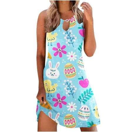 jsaierl Easter Dress for Women Bunny Egg Print Summer Dresses Sleeveless Vacation Midi Dress Boho Tank Dresses Happy Easter Gift for Women
jsaierl Easter Dress for Women Bunny Egg Print Summer Dresses Sleeveless Vacation Midi Dress Boho Tank Dresses Happy Easter Gift for Women