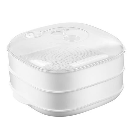 1 Set of Microwave Double Layers Steamer with Lid for Steamed Bun Dumplings
1 Set of Microwave Double Layers Steamer with Lid for Steamed Bun Dumplings