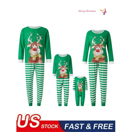 Family Matching Christmas Pajamas Cartoon Elk Print Long-Sleeved Tops Elastic Waist Stripes Trousers Set
Family Matching Christmas Pajamas Cartoon Elk Print Long-Sleeved Tops Elastic Waist Stripes Trousers Set