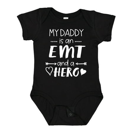 Inktastic My Daddy is an EMT and a Hero Gift Baby Boy or Baby Girl Bodysuit