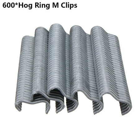 1Pc Hog Ring Pliers or 600pcs M Clips Staples Anti-slip Handle Metal Hand Tool