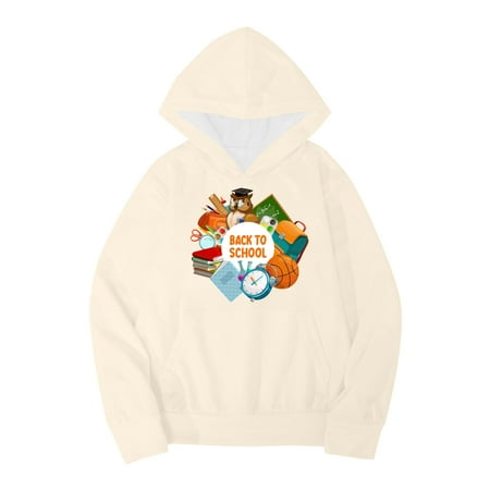 Baby Boy Girl Sweatshirt Casual Hoodies For Toddler Kids Autumn Winter School Letter Printed Long Sleeve Warm Tops Unisex Infant Pullover Newborn Sweaters Outerwear Beige 6-7 Years
Baby Boy Girl Sweatshirt Casual Hoodies For Toddler Kids Autumn Winter School Letter Printed Long Sleeve Warm Tops Unisex Infant Pullover Newborn Sweaters Outerwear Beige 6-7 Years