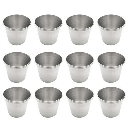 NUOLUX 12pcs Stainless Steel Shot Cups Portable Drinking Tumbler Spirits Cup Wine Cups Sauce Holder (45ml)
NUOLUX 12pcs Stainless Steel Shot Cups Portable Drinking Tumbler Spirits Cup Wine Cups Sauce Holder (45ml)