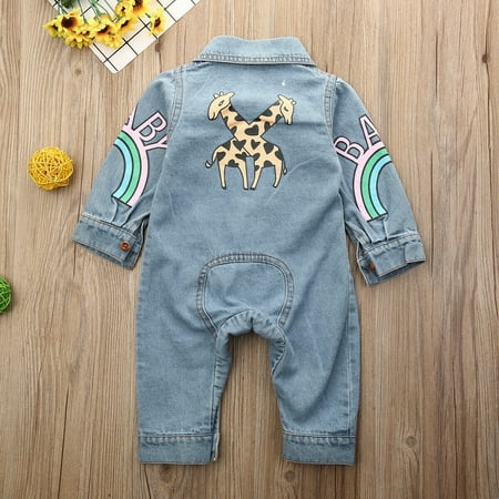 Infant Baby Girls Boys Long Sleeve Denim Romper One-Piece Jumpsuit Bodysuit Jeans Pants Outfits 3-18M
Infant Baby Girls Boys Long Sleeve Denim Romper One-Piece Jumpsuit Bodysuit Jeans Pants Outfits 3-18M