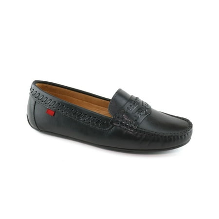 Marc Joseph New York Women s Central Leather Park West Flat Black Size 9.5