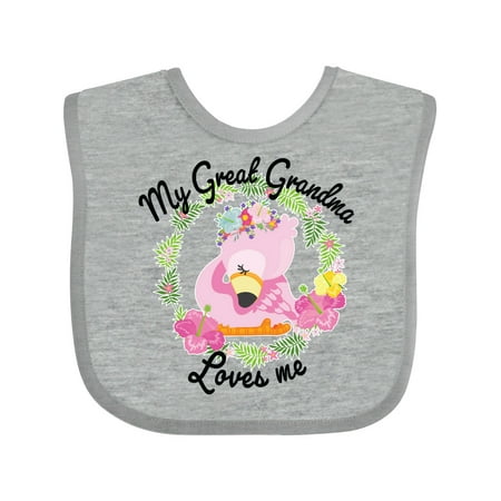 Inktastic Baby Flamingo My Great Grandma Loves Me with Flower Wreath Gift Baby Boy or Baby Girl Bib
Inktastic Baby Flamingo My Great Grandma Loves Me with Flower Wreath Gift Baby Boy or Baby Girl Bib