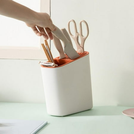 Kitchen Knives&Chopsticks Storage Box Bottom Hollow Ventilation Style Organizer Orange Color
Kitchen Knives&Chopsticks Storage Box Bottom Hollow Ventilation Style Organizer Orange Color