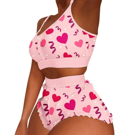ForestYashe Women Casual 2 Piece Outfit Printing Pajamas Sleeveless Cami Shorts Lingerie Sleepwear Set
ForestYashe Women Casual 2 Piece Outfit Printing Pajamas Sleeveless Cami Shorts Lingerie Sleepwear Set