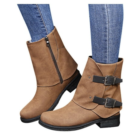 Winter Savings Clearance! SuoKom Boots for Women Retro Leather Square Heel Zipper Solid Color Short Booties Round Toe Shoes Cowboy Boots for Women
Winter Savings Clearance! SuoKom Boots for Women Retro Leather Square Heel Zipper Solid Color Short Booties Round Toe Shoes Cowboy Boots for Women