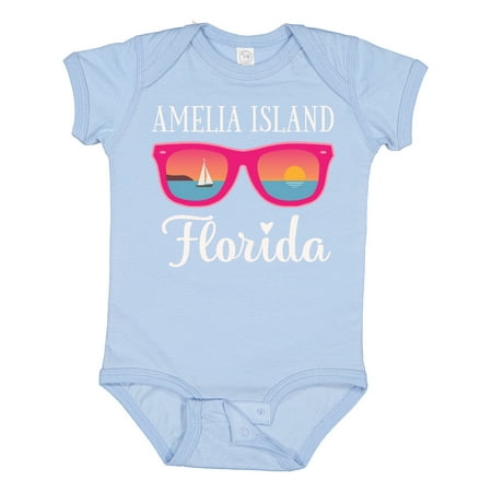 Inktastic Amelia Island Florida Vacation Gift Baby Girl Bodysuit