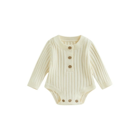 Cenuakty Baby Knit Romper Long Sleeve Crew Neck Solid Fall Winter Bodysuit for Girls Boys
Cenuakty Baby Knit Romper Long Sleeve Crew Neck Solid Fall Winter Bodysuit for Girls Boys