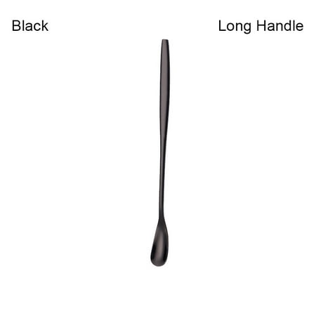 HXAZGSJA 304 Stainless Steel Stir Spoon Long Handle Dessert Coffee Ice Scoops Short Teaspoon(Black Long Handle)
HXAZGSJA 304 Stainless Steel Stir Spoon Long Handle Dessert Coffee Ice Scoops Short Teaspoon(Black Long Handle)