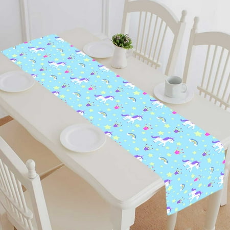 PKQWTM Unicorn Cotton and Linen Table Runner Kitchen Dining Room Supplies Size 16x72 Inch
PKQWTM Unicorn Cotton and Linen Table Runner Kitchen Dining Room Supplies Size 16x72 Inch