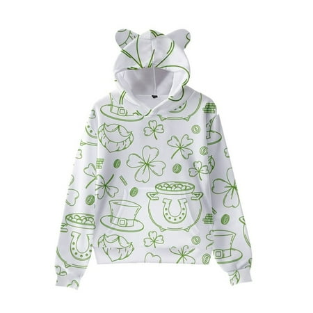 THE WILD General Children s Sweater St Patrick s Print Cute Cat Ear Hat Long Sleeve Sweater
THE WILD General Children s Sweater St Patrick s Print Cute Cat Ear Hat Long Sleeve Sweater