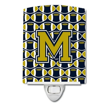 Caroline s Treasures CJ1074-MCNL Letter M Football Blue and Gold Ceramic Night Light 6x4x3 multicolor
Caroline s Treasures CJ1074-MCNL Letter M Football Blue and Gold Ceramic Night Light 6x4x3 multicolor